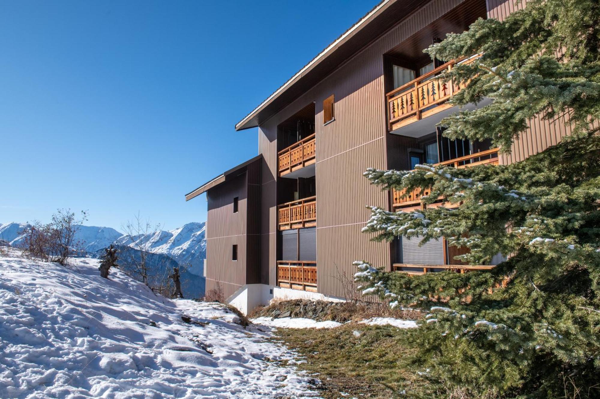 Appartement Confortable A L'Alpe D'Huez De 27 M² Avec Vue Montagne Exterior foto